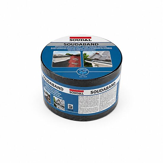 Soudal SOUDABAND bituminė sandarinimo juosta su aliuminiu 10 m × 7,5 cm